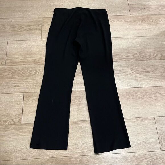 Maje Black Straight Wide Leg Bootcut Acetate Professional Dress Pants Size 40/L - Picture 7 of 7
